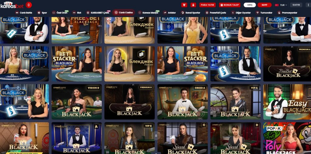 kareasbet blackjack